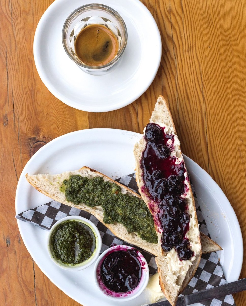 Baguette and jam